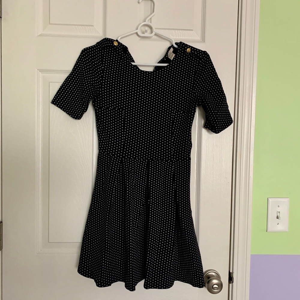 Polka dot a-line dress